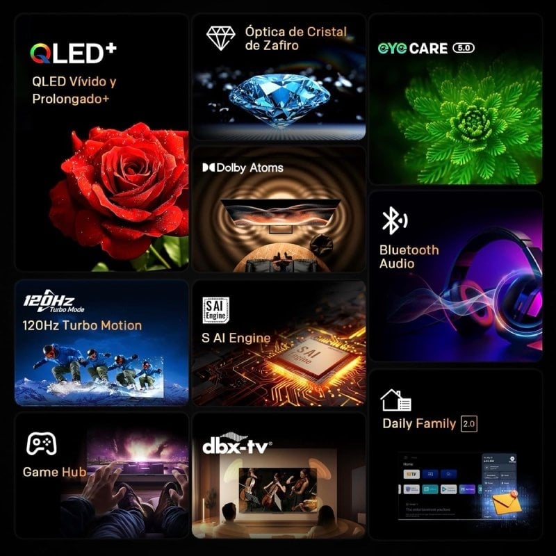 Metz Qled+ TV 55MQF7500Z 55" / Ultra HD 4K / Smart TV / Wifi
