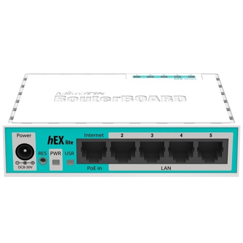 Mikrotik Hex Lite RB750R2 5 Portas / RJ45 10 / 100 / Router Poe