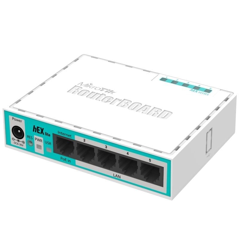 Mikrotik Hex Lite RB750R2 5 Portas / RJ45 10 / 100 / Router Poe