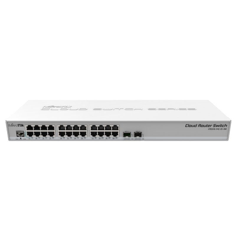 Switch Router Mikrotik Crs326-24g-2s+rm 26 Portas / RJ45 10 / 100 / 100 / 100 / 100 / SFP / Poe