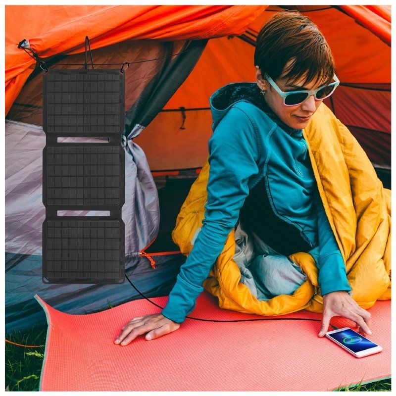 Painel Solar Portátil Muvit MCSCH0002 / 1xusb / 15W