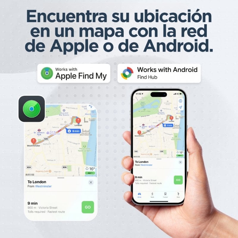 Cadeado Localizador Inteligente Muvit For Change Mili Milock Duo MCLOK0001 / Combinação de 3 Dígitos