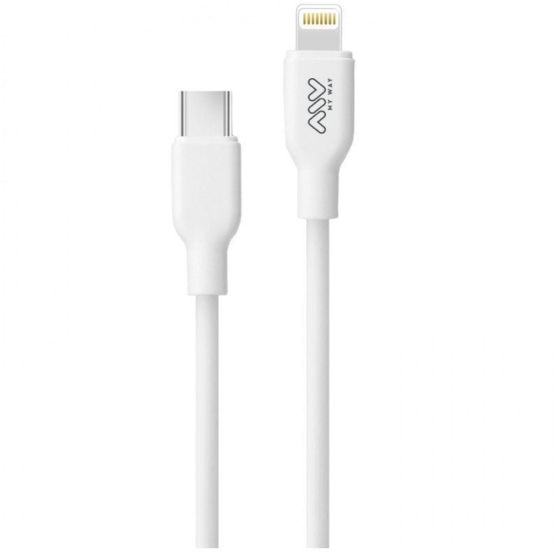 Cabo USB 2.0 Tipo C Lightning Myway MWUSC0023 / Cabo USB Tipo C Macho - Cabo Lightning Macho / 1m /…