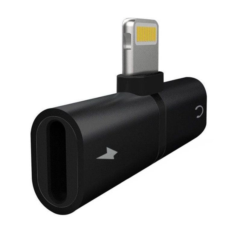 Myway Charge & Music Splitter Lightning Macho - USB Macho / Preto