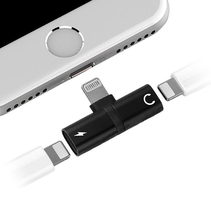 Myway Charge & Music Splitter Lightning Macho - USB Macho / Preto