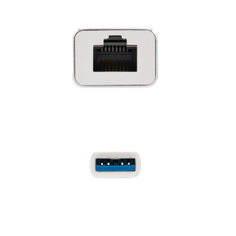 Adaptador USB 3.0 - RJ45 Nanocable 10.03.0401 / 1000mbps