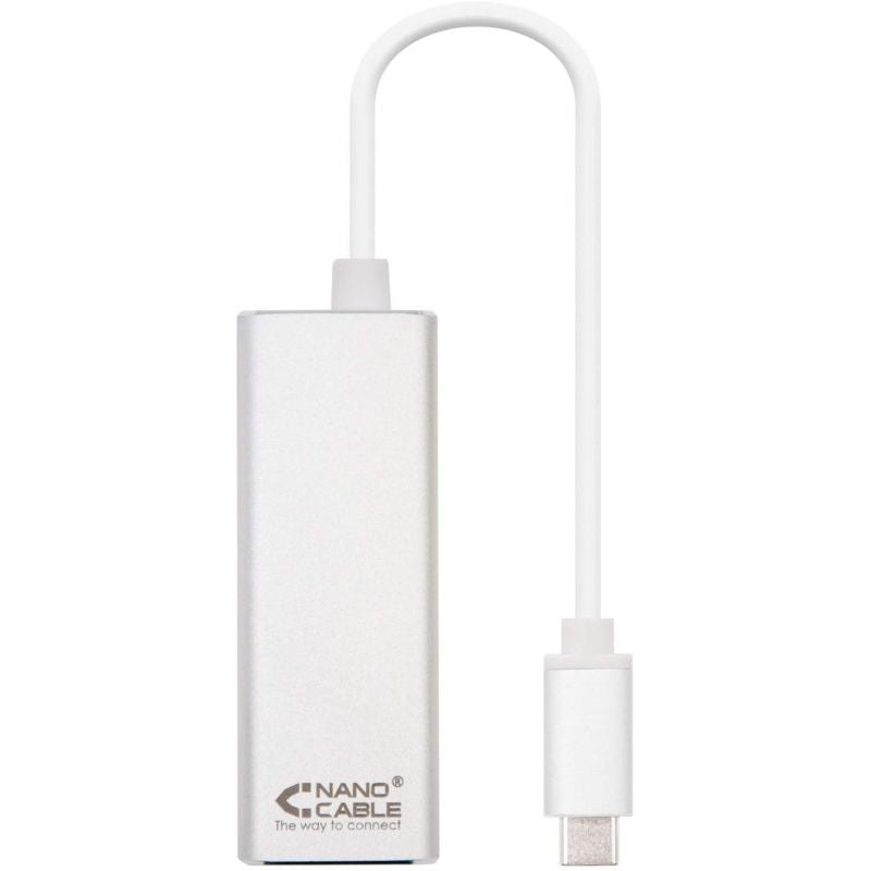 Adaptador USB Tipo C - RJ45 Nanocable 10.03.0402 / 1000mbps