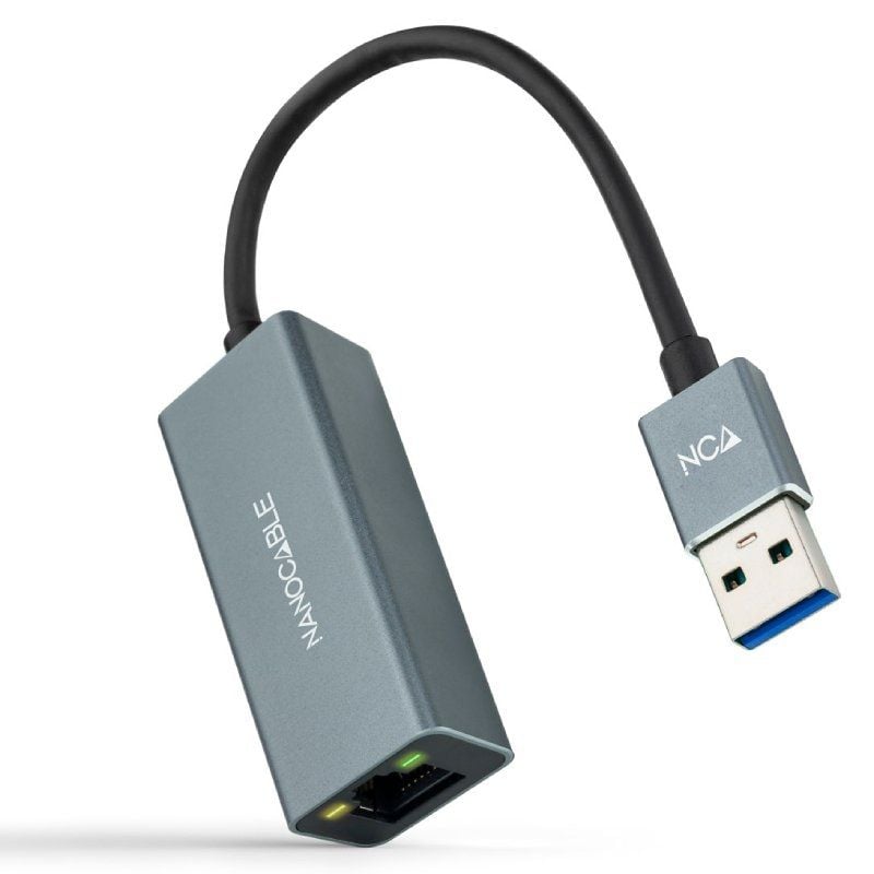 Adaptador USB 3.0 - RJ45 Nanocable 10.03.0405 / 1000mbps