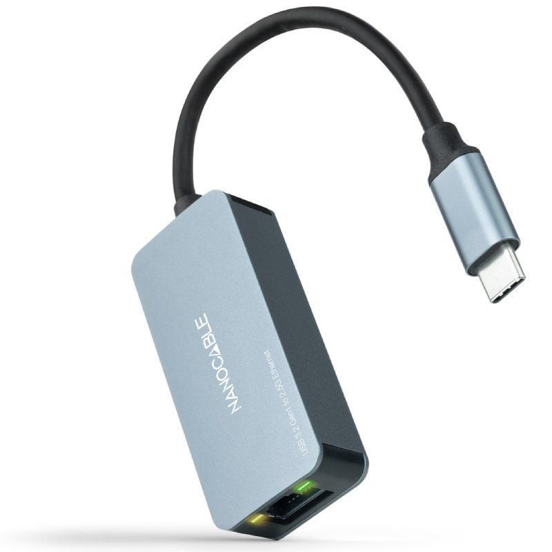 Adaptador USB Tipo C - RJ45 Nanocable 10.03.0410 / 2500mbps