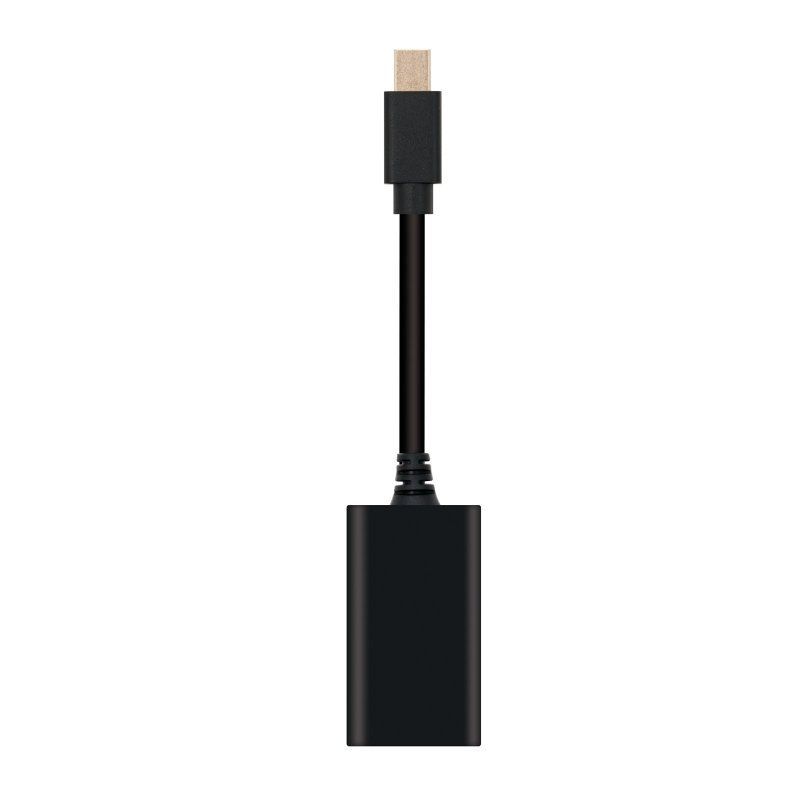 Conversor Nanocable 10.16.0102 / Mini Displayport Macho - HDMI Fêmea / 15cm / Preto
