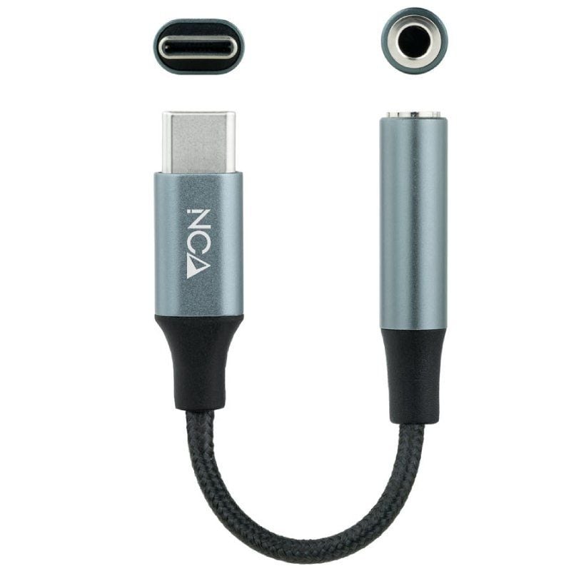 Nanocable USB Type-c Converter 10.24.1204 / USB Type-c Macho - Jack 3.5 Fêmea