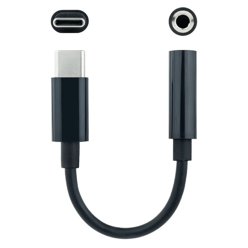 Nanocable USB Type-c Converter 10.24.1205 / USB Type-c Macho - Jack 3.5 Fêmea