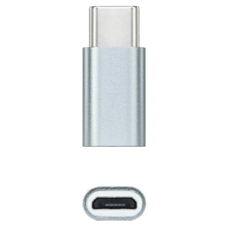 Adaptador Nanocable 10.02.0011 / Adaptador USB Tipo C Macho - Microusb Fêmea