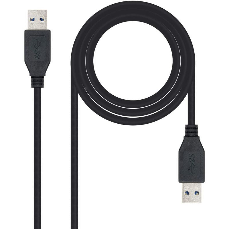 Cabo USB 3.0 Nanocable 10.01.1002-bk / USB Macho - USB Macho / 2m / Preto