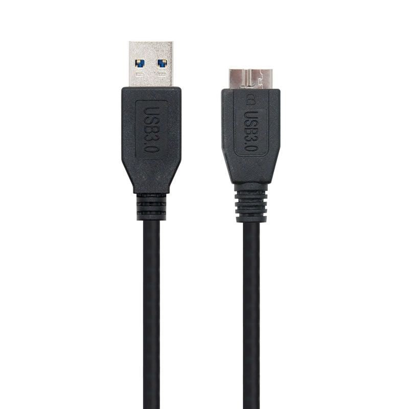 Cabo USB 3.0 Nanocable 10.01.1102-bk / USB Macho - Microusb Macho / 2m / Preto