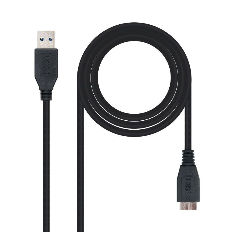 Cabo USB 3.0 Nanocable 10.01.1102-bk / USB Macho - Microusb Macho / 2m / Preto