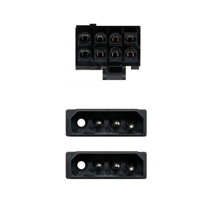 Cabo de Alimentação para Placa Gráfica Nanocable 10.19.1201 / 2x Molex Macho - 6+2 PIN Macho / 20cm