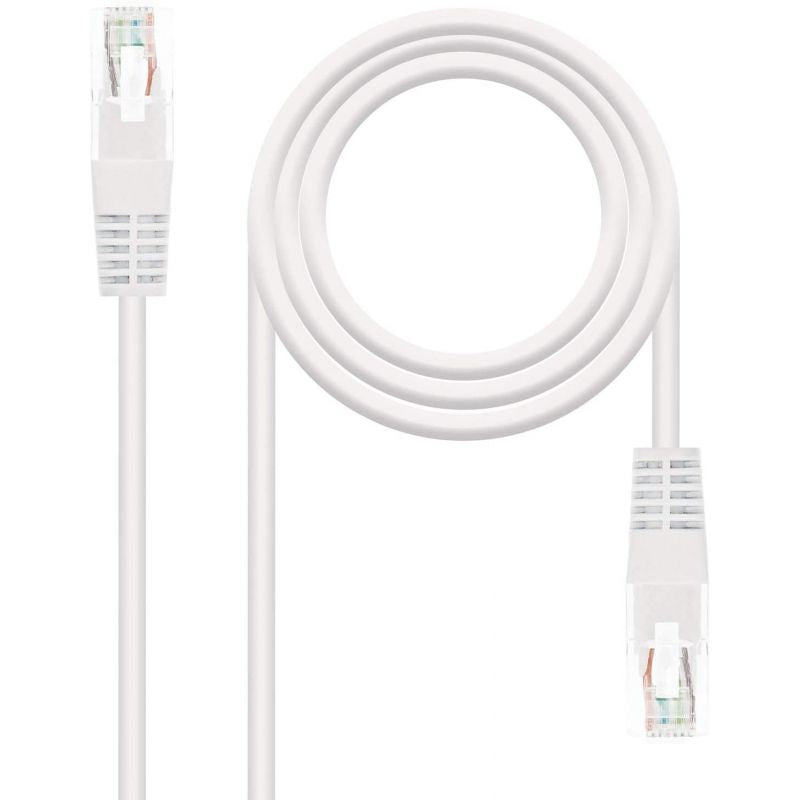 Cabo de Rede RJ45 UTP Nanocable 10.20.0110 Cat.5 / 10m / Cinzento