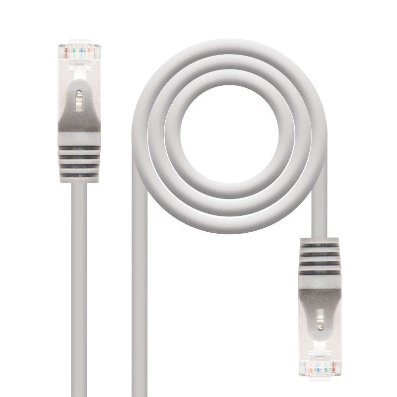 Cabo de Rede RJ45 FTP Nanocable 10.20.0810 Cat.6 / 10m / Cinzento
