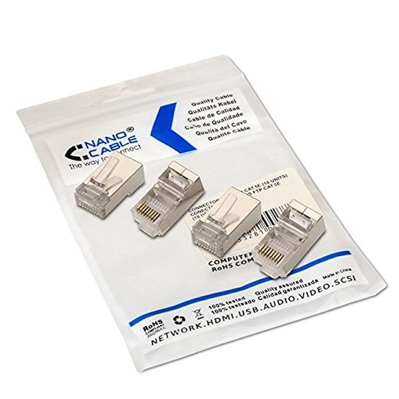 Conector RJ45 Nanocable 10.21.0103 / Cat.5e / 10 Unid.
