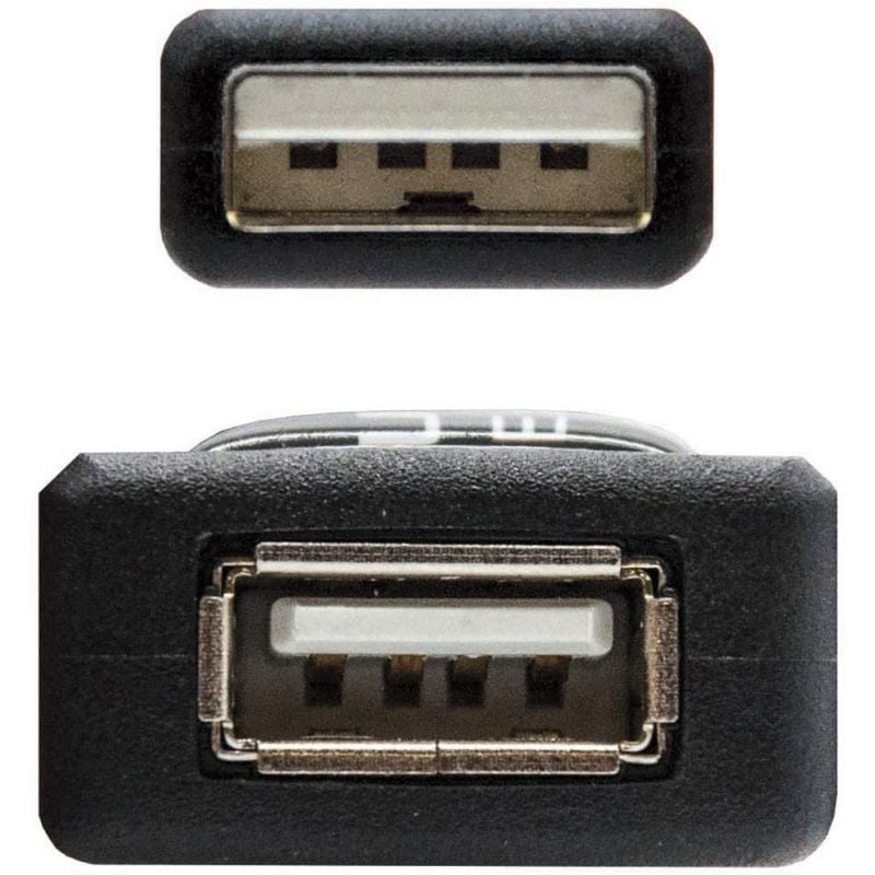 Cabo de Extensão USB 2.0 Nanocable 10.01.0213 / USB Macho - USB Fêmea / 15m / Preto