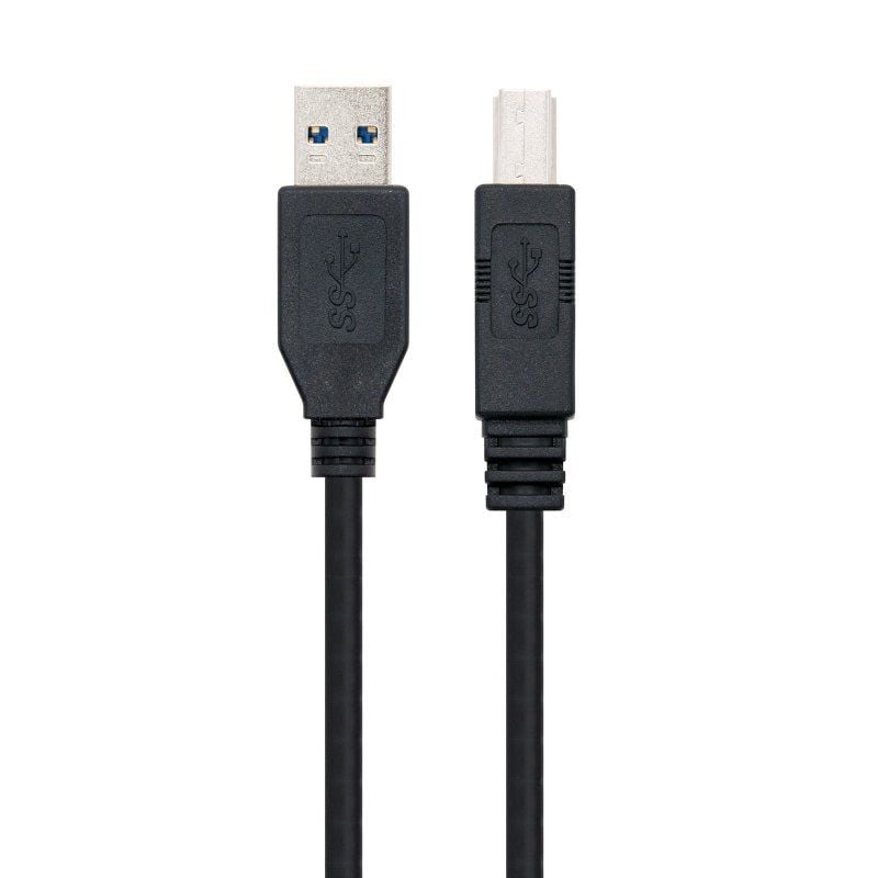 Cabo USB 3.0 para Impressora Nanocable 10.01.0802-bk / USB Tipo B Macho - USB Macho / 2m / Preto