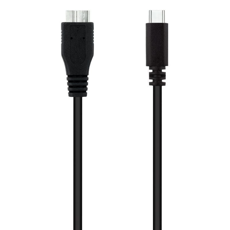 Cabo USB 3.0 Tipo C Nanocable 10.01.1201-bk / Cabo USB Tipo C Macho - Cabo Microusb Macho / 1m / Pr…