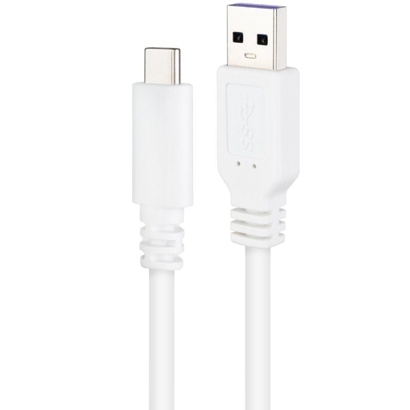 Cabo USB 2.0 Nanocable 10.01.2100-w / USB Tipo C Macho - USB Macho / 50cm / Branco