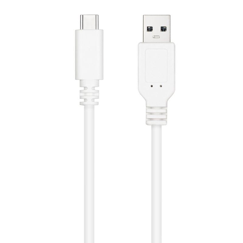 Cabo USB 2.0 Nanocable 10.01.2101-l150-w / USB Tipo C Macho - USB Macho / 1,5 M / Branco
