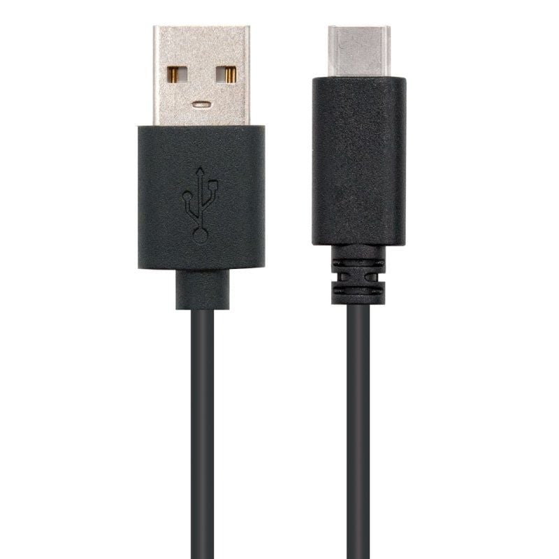Cabo USB 2.0 Nanocable 10.01.2103 / USB Macho - USB Tipo C Macho / 3m / Preto