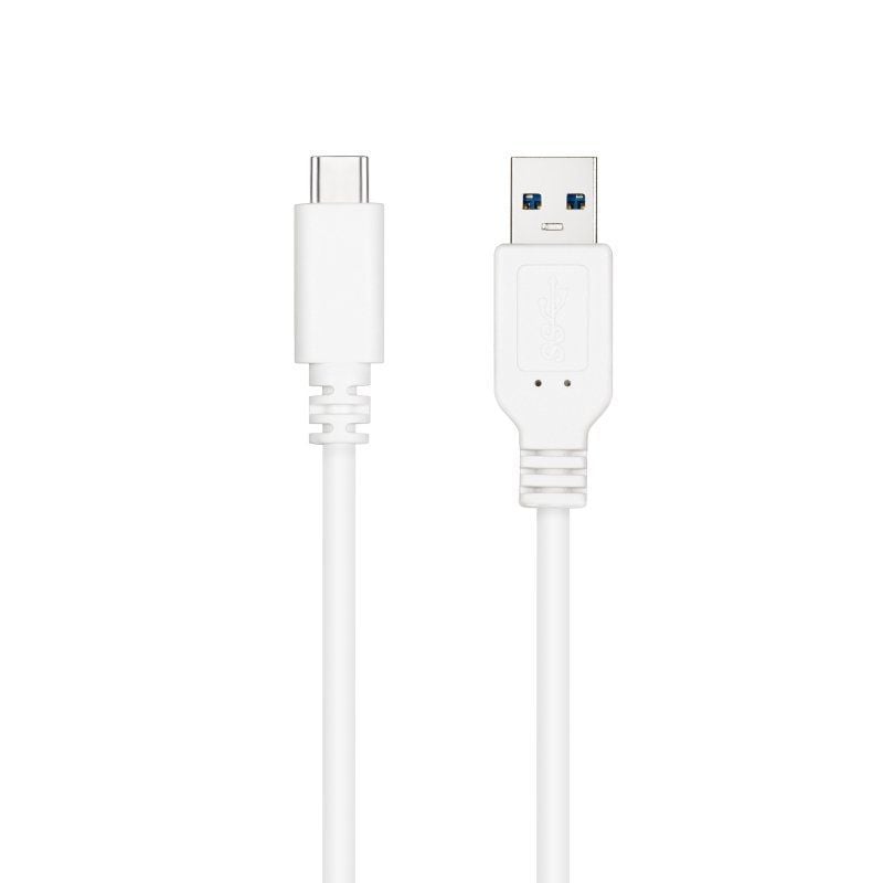 Cabo USB 3.1 Tipo C Nanocable 10.01.4001-w / USB Tipo C Macho - USB Macho / 1m / Branco