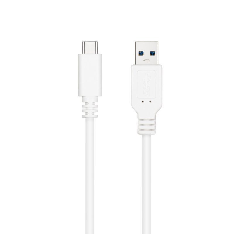 Cabo USB 3.1 Nanocable 10.01.4002-w / USB Tipo C Macho - USB Macho / 2m / Branco