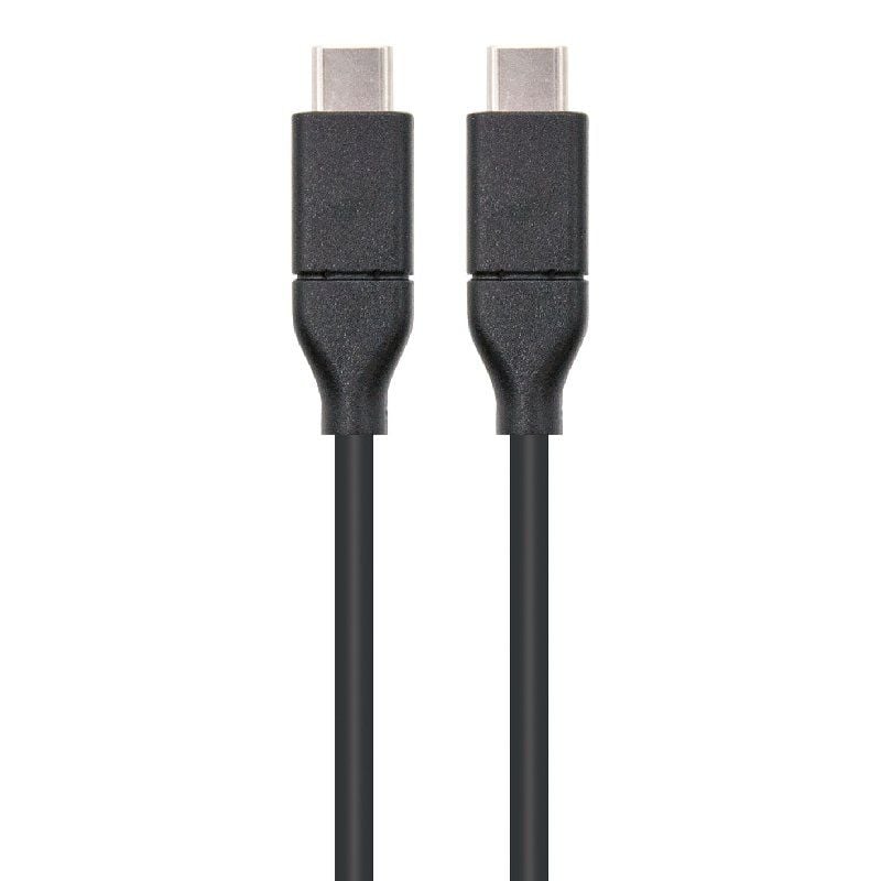 Cabo USB 3.1 Nanocable 10.01.4101 / USB Tipo C Macho - USB Tipo C Macho / 1m / Preto