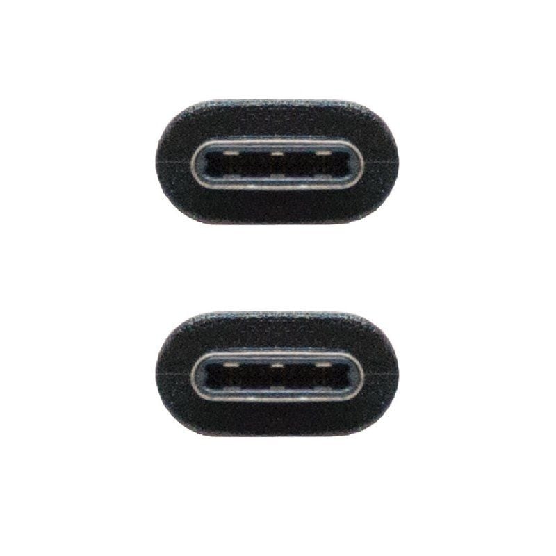Cabo USB 3.1 Nanocable 10.01.4101 / USB Tipo C Macho - USB Tipo C Macho / 1m / Preto