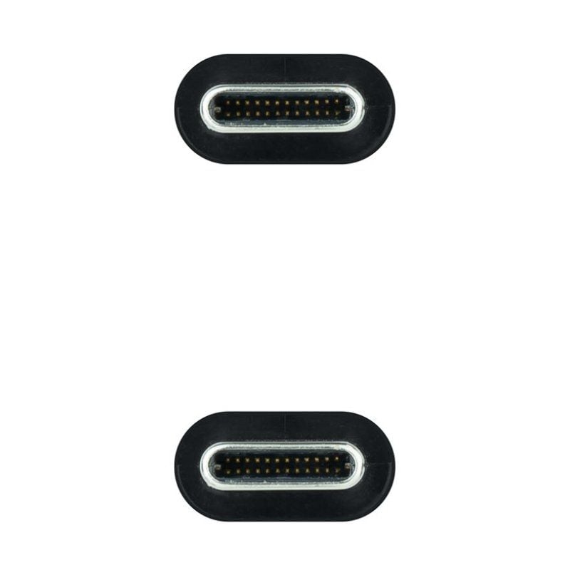 Cabo USB 3.2 Tipo C Nanocable 10.01.4103 / USB Tipo C Macho - USB Tipo C Macho / Até 100W / 20gbps…