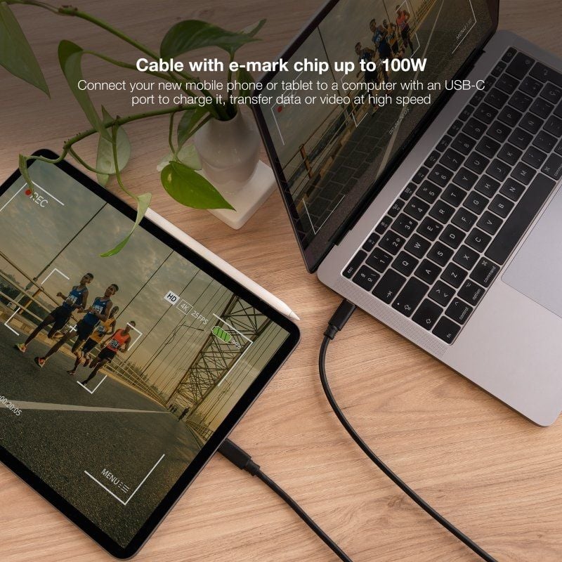 Cabo USB 3.2 Tipo C Nanocable 10.01.4103 / USB Tipo C Macho - USB Tipo C Macho / Até 100W / 20gbps…