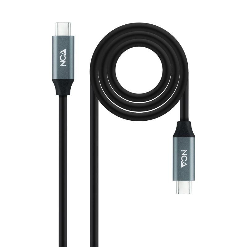 Cabo USB 3.2 USB Tipo C Nanocable 10.01.4301 5A 100W / USB Tipo C Macho - USB Tipo C Macho / 1m / C…