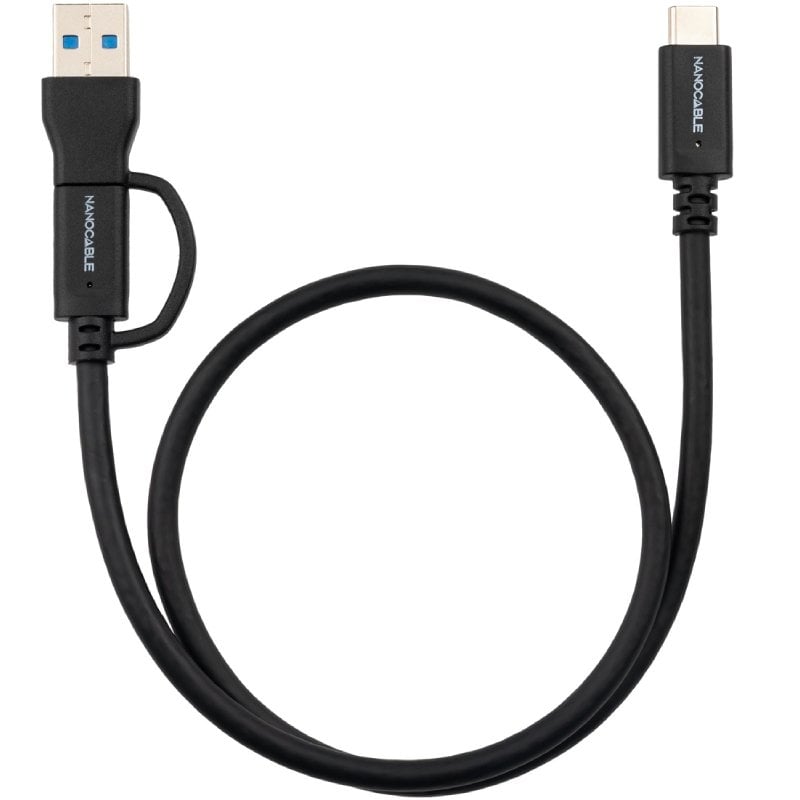 USB 3.2 Type-c Nanocable 10.01.4801 / USB Type-c Macho / USB Macho - USB Type-c Macho / Até 60W / 1…
