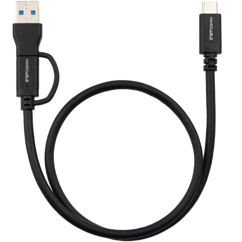 USB 3.2 Type-c Nanocable 10.01.4803 / USB Type-c Macho / USB Macho - USB Type-c Macho / Até 60W / 1…