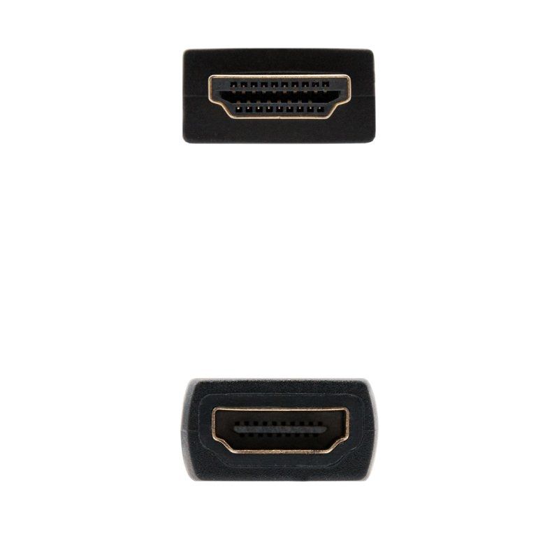 Cabo de Extensão HDMI Nanocable 10.15.1012 / HDMI Macho - HDMI Fêmea / 2m / Preto