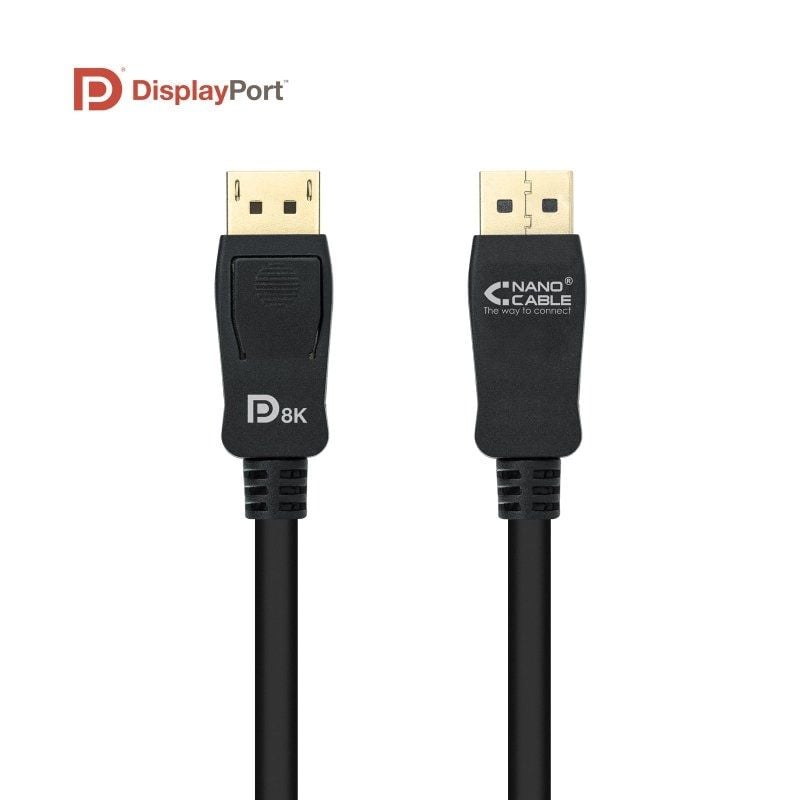 Cabo Displayport Nanocable 10.15.2503 / Displayport Macho - Displayport Macho / 3m / Preto