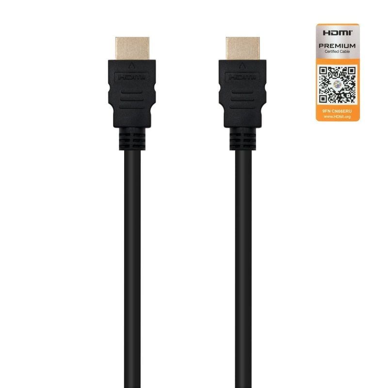 Nanocabo HDMI 2.0 4K 10.15.3600 / Macho HDMI - Macho HDMI / 50cm / Certificado / Preto