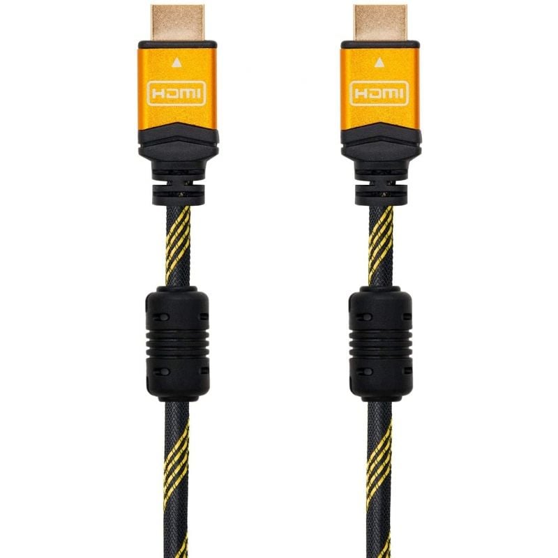 Nanocabo HDMI 2.0 4K 10.15.1602 / Macho HDMI - Macho HDMI / 1,5m / Preto / Laranja