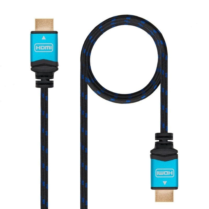 Nanocabo HDMI 2.0 4K 10.15.3702 / Macho HDMI - Macho HDMI / 2m / Preto / Azul