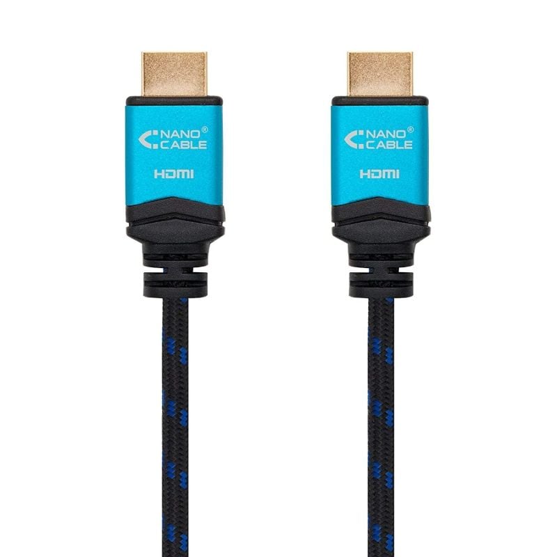 Nanocabo HDMI 2.0 4K 10.15.3702 / Macho HDMI - Macho HDMI / 2m / Preto / Azul