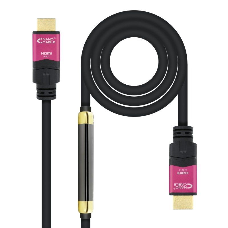 Cabo HDMI 2.0 4K Nanocable 10.15.3730 / HDMI Macho - HDMI Macho / 30 M / Preto
