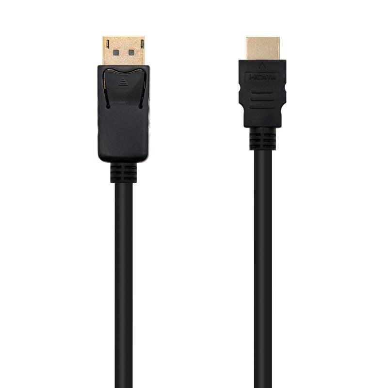 Cabo Conversor Nanocable 10.15.4300 / Displayport Macho - HDMI Macho / 50cm / Preto