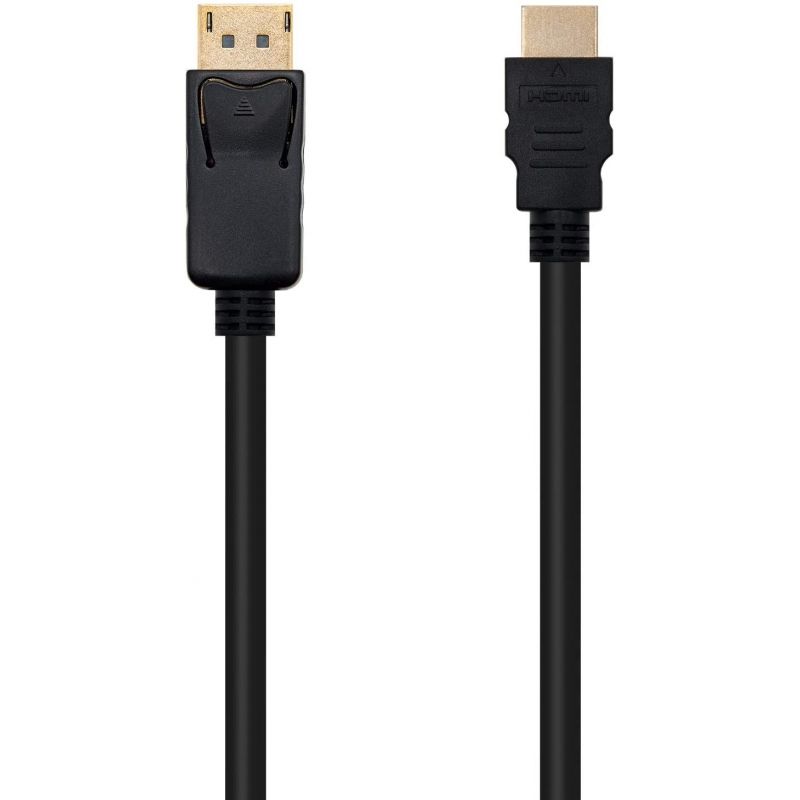 Cabo Displayport Nanocable 10.15.4305 / Displayport Macho - HDMI Macho / 5m / Preto