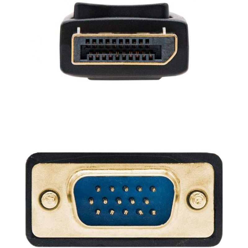Cabo Conversor Nanocable 10.15.4402 / Displayport Macho - VGA Macho / 2m / Preto