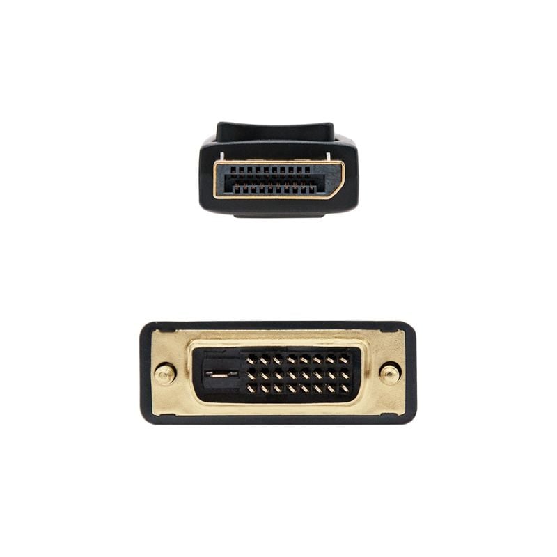 Cabo Conversor Nanocable 10.15.4502 / Macho Displayport - Macho DVI / 2m / Preto